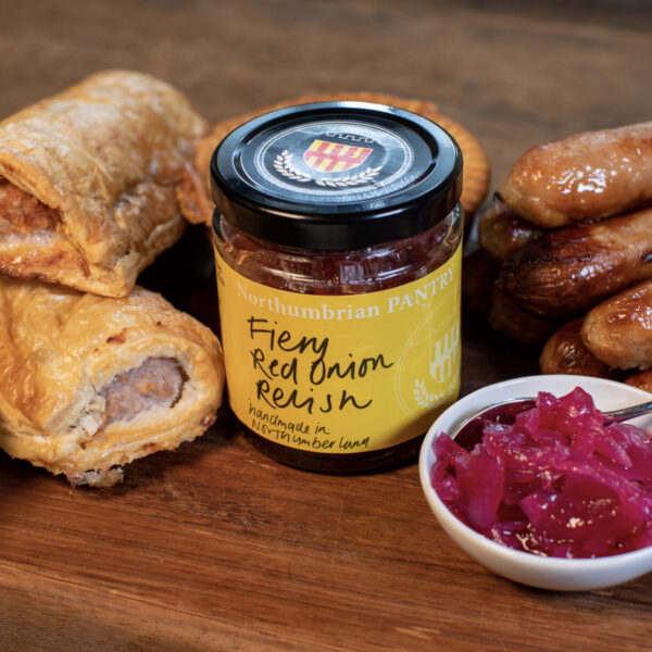 Fiery Red Onion Relish Sausage Sausage Rolls